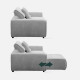 Houston Motion Sofa, L186, MNR91 White [1 left]